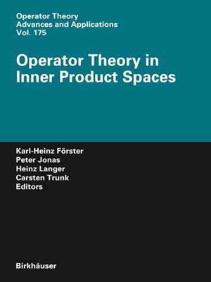 cover image of Operator Theory in Inner Product Spaces